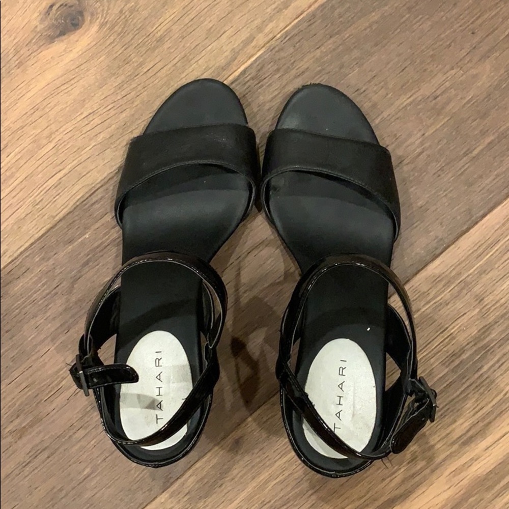 Fancy black high heels